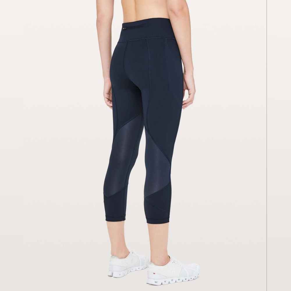 Lululemon Pace Rival Crop 22" True Navy sive 12